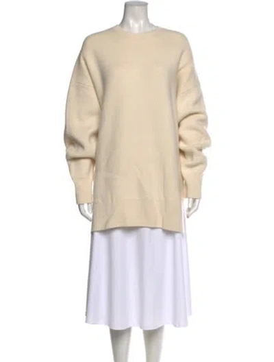 Pre-owned Totême Wool Crew Neck Sweater In Neutral