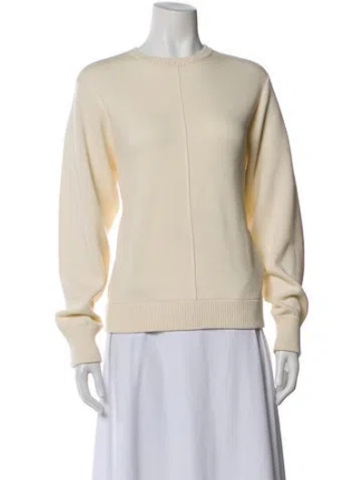 Pre-owned Totême Wool Crew Neck Sweater In Neutral