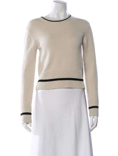 Pre-owned Totême Wool Crew Neck Sweater In Neutral