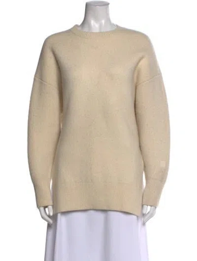 Pre-owned Totême Wool Crew Neck Sweater In Neutral