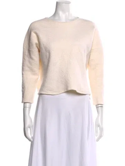 Pre-owned Totême Wool Crew Neck Sweater In Neutrals