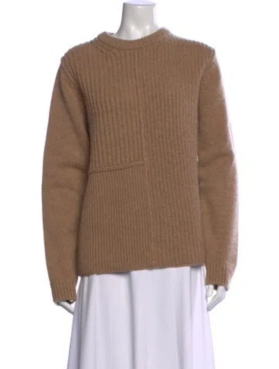Pre-owned Totême Wool Crew Neck Sweater In Neutrals