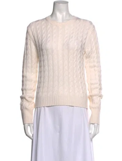Pre-owned Totême Wool Crew Neck Sweater In Neutrals