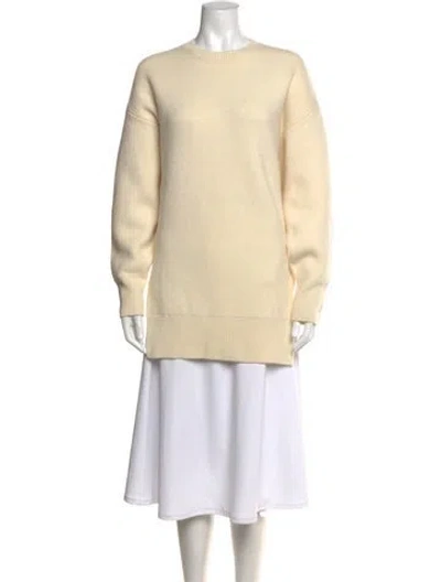 Pre-owned Totême Wool Crew Neck Sweater In Neutrals
