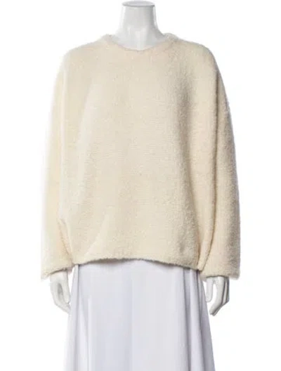 Pre-owned Totême Wool Crew Neck Sweater In Neutrals