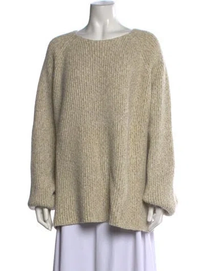 Pre-owned Totême Wool Crew Neck Sweater In Neutrals