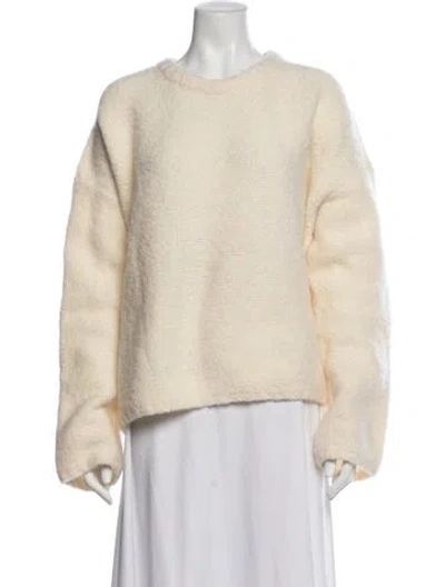 Pre-owned Totême Wool Crew Neck Sweater In Neutrals