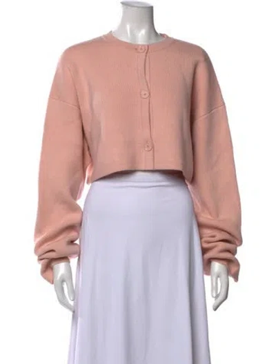 Pre-owned Totême Wool Crew Neck Sweater In Pink