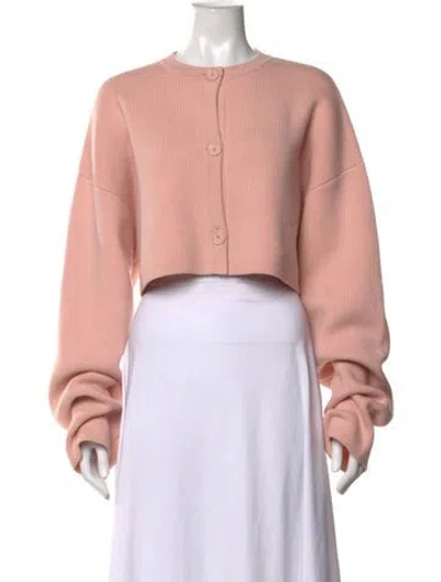 Pre-owned Totême Wool Crew Neck Sweater In Pink