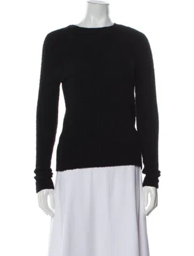 Pre-owned Totême Wool Crew Neck Sweater W/ Tags In Black
