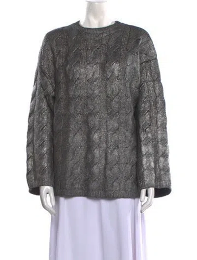 Pre-owned Totême Wool Crew Neck Sweater W/ Tags In Gray