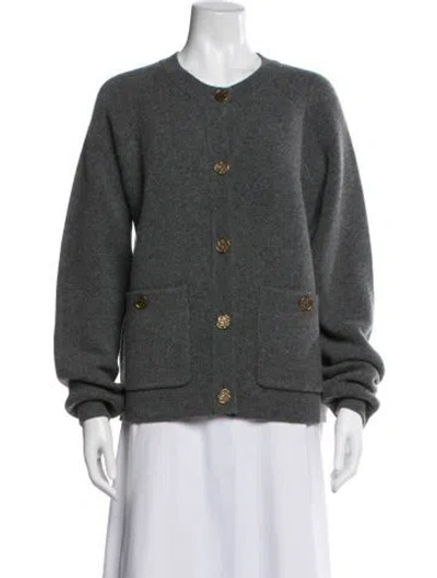Pre-owned Totême Wool Crew Neck Sweater W/ Tags In Gray