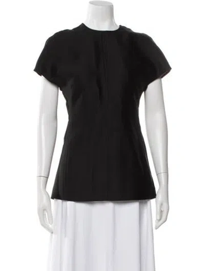 Pre-owned Totême Wool Crew Neck Top W/ Tags In Black