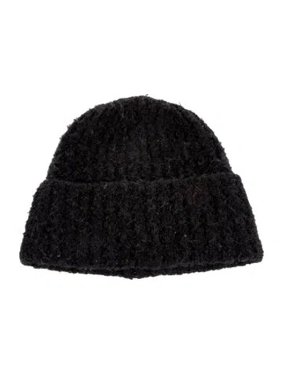Pre-owned Totême Wool Cuffed Beanie In Black