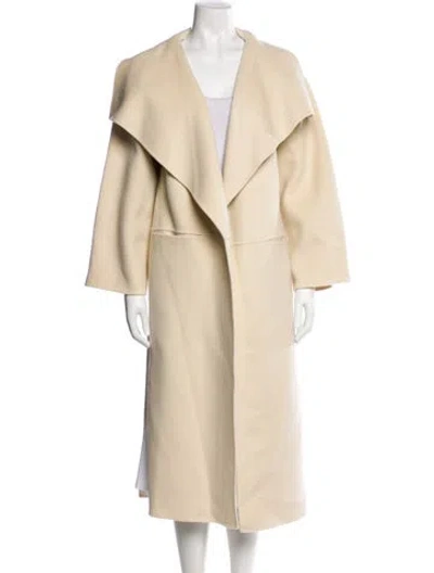 Pre-owned Totême Wool Faux Fur Coat In Neutral