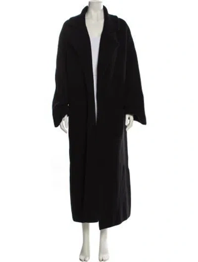 Pre-owned Totême Wool Faux Fur Coat W/ Tags In Black