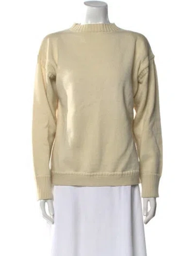 Pre-owned Totême Wool Guernsey Knit Wool Sweater In Neutral