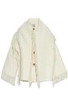 Totême Toteme Wool Jacket With Scarf In White