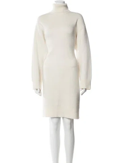 Pre-owned Totême Wool Knee-length Dress W/ Tags In Neutral