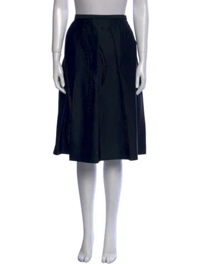 Pre-owned Totême Wool Knee-length Skirt In Black