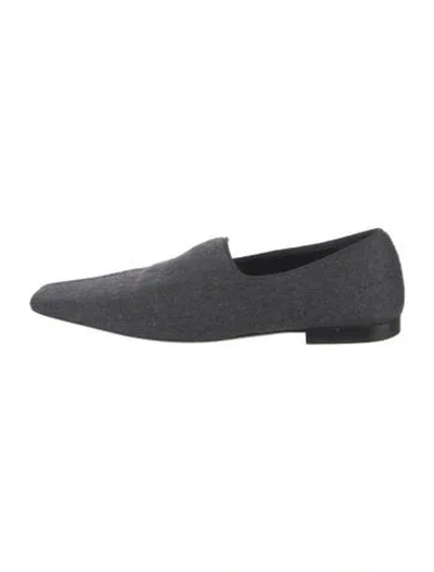 Pre-owned Totême Wool Loafers In Grey
