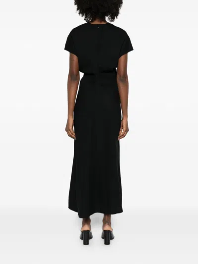 Totême Toteme Wool Long Dress In Black