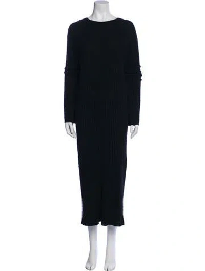 Pre-owned Totême Wool Long Dress In Black