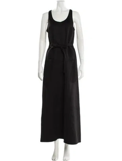Pre-owned Totême Wool Long Dress In Black