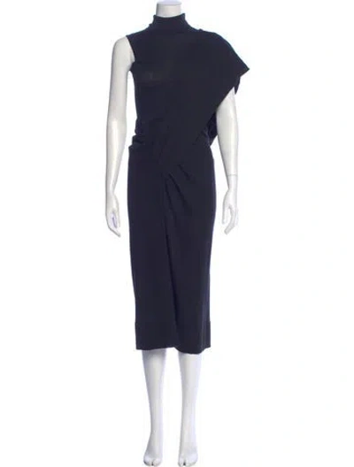 Pre-owned Totême Wool Long Dress In Black