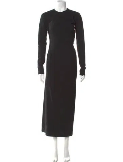 Pre-owned Totême Wool Long Dress In Black