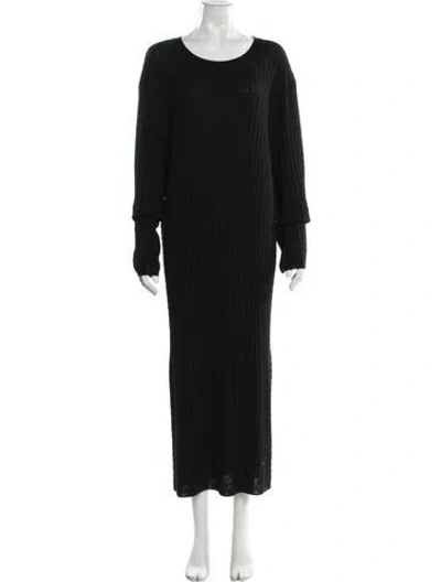 Pre-owned Totême Wool Long Dress In Black