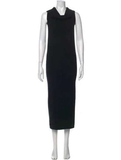 Pre-owned Totême Wool Long Dress In Black