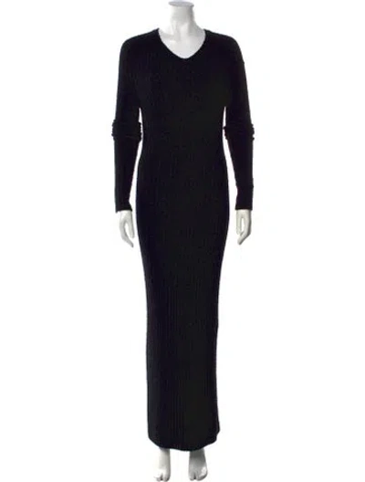 Pre-owned Totême Wool Long Dress In Black
