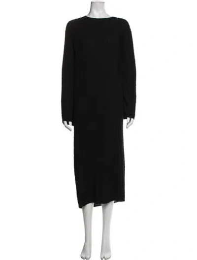Pre-owned Totême Wool Long Dress In Black