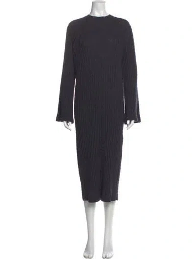 Pre-owned Totême Wool Long Dress In Gray