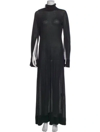 Pre-owned Totême Wool Long Dress W/ Tags In Black