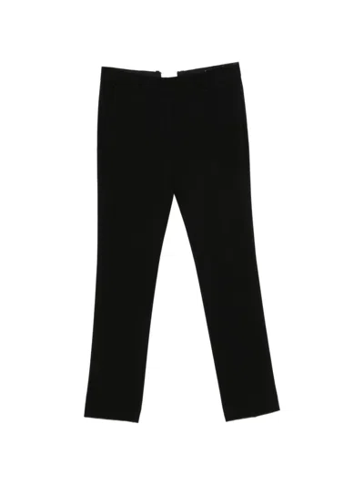 Totême Toteme Wool Low-waist Trousers In Black