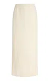Totême Wool Maxi Skirt In White