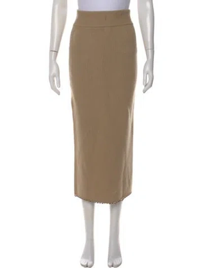 Pre-owned Totême Wool Midi Length Skirt In Neutral