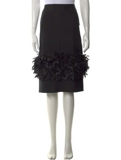 Pre-owned Totême Wool Midi Length Skirt W/ Tags In Black