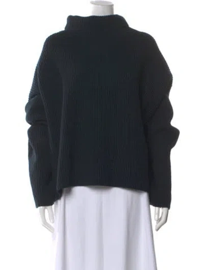 Pre-owned Totême Wool Mock Neck Sweater In Black