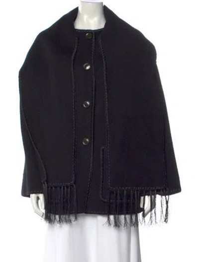 Pre-owned Totême Wool Mock Neck Sweater In Black