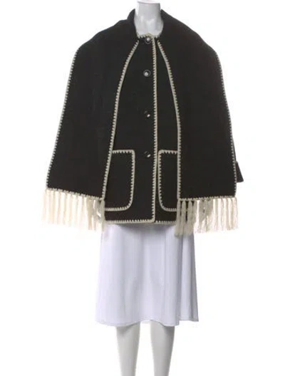 Pre-owned Totême Wool Mock Neck Sweater In Black