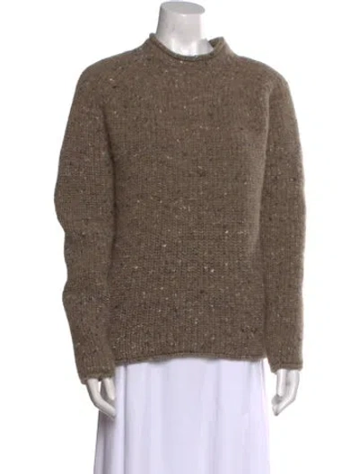 Pre-owned Totême Wool Mock Neck Sweater In Neutral