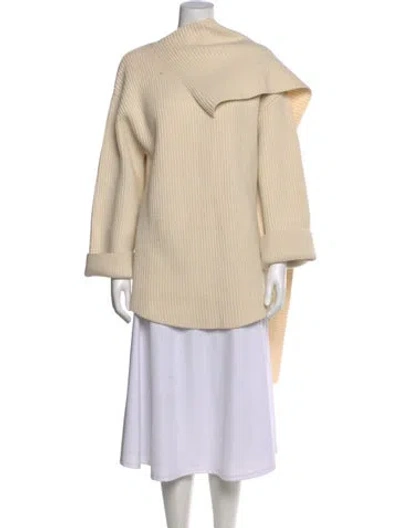 Pre-owned Totême Wool Mock Neck Sweater In Neutral