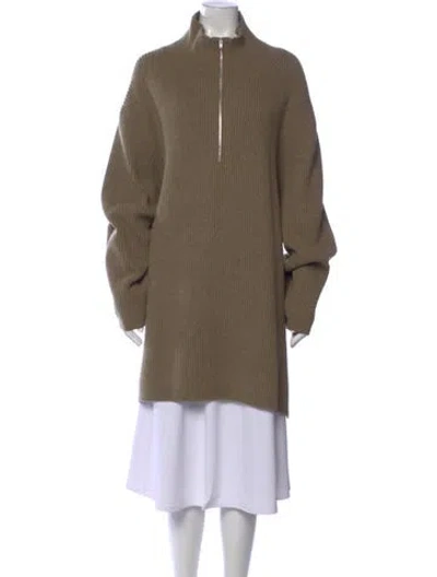 Pre-owned Totême Wool Mock Neck Sweater In Neutral