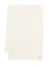 Totême Toteme Wool Monogram Scarf In White