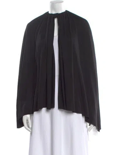Pre-owned Totême Wool Open Front Sweater In Black