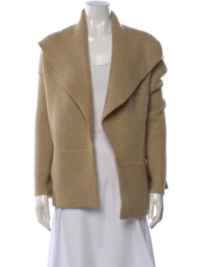 Pre-owned Totême Wool Open Front Sweater In Neutral
