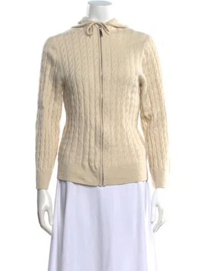 Pre-owned Totême Wool Open Front Sweater In Neutrals